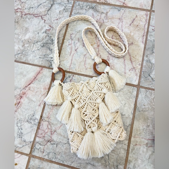 Spell And The Gypsy Flora Macrame
Crossbody Bag Neutral - Picture 2 of 9